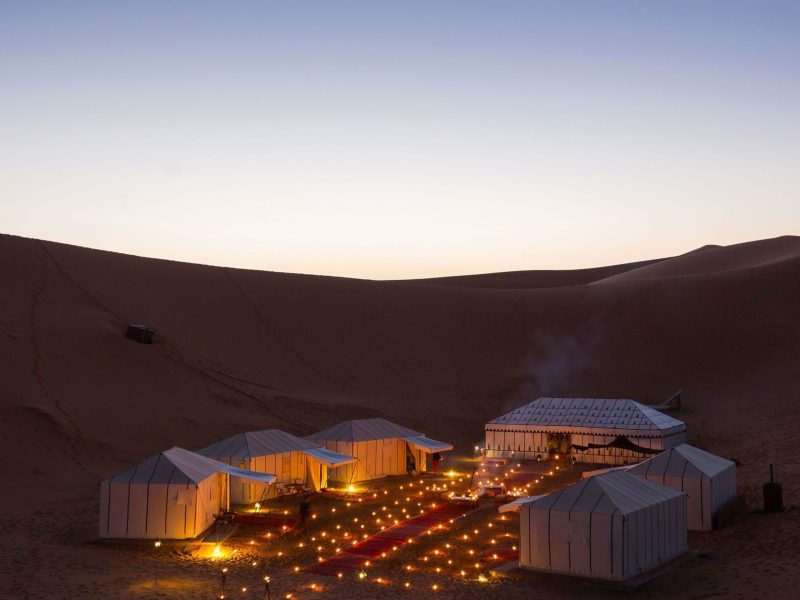 morocco desert in night